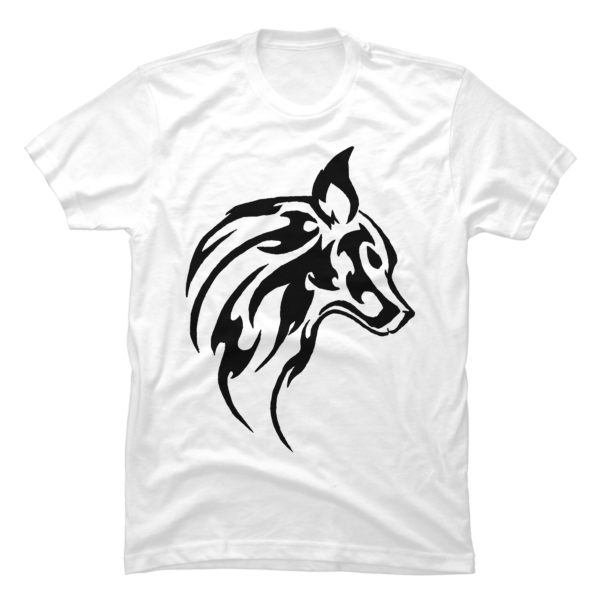 black wolf t shirt